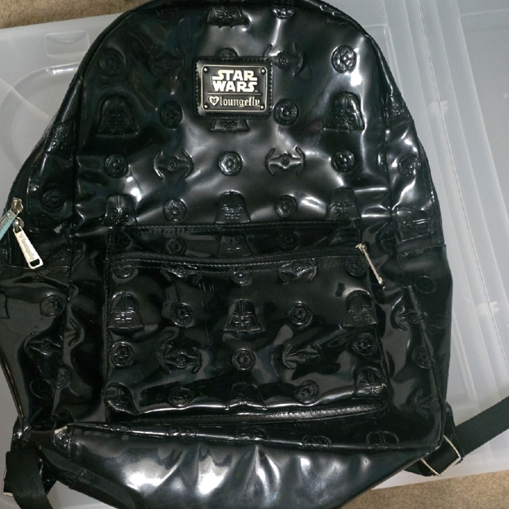 Loungefly Star Wars Black Embossed Backpack